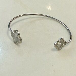 Trendy Boutique Silver Clover Bracelet